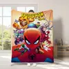 Manta Popular Transfronteriza de Amazon de los Vengadores Manta de Franela de Dibujos Animados de Spider-Man Manta para Cuatro Estaciones