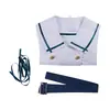 Bang Dream Wakabayashi Mutsuki No Mori Cos Uniforme Preppy Vestido Blanco Cosplay Disfraz de Escenario