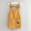 Avental estiloso estilo coreano, resistente à água, para uso na cozinha, de manga comprida, com logotipo estampado, adequado para catering e uniformes de trabalho, para adultos