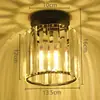Luz de pasillo entrada de corredor pasillo luz de techo de cristal posmoderna lujo ligero vestíbulo dormitorio vestidor led balcón