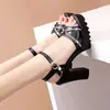 2026 Primavera/Verano Nuevos Zapatos de Sandalias para Mujer Versátiles de Cuero Suave Cómodos Elegantes que Aumentan la Altura Venta Transfronteriza