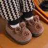 Pantuflas de algodón populares de capibara para niños de otoño e invierno, pantuflas cálidas de felpa para interiores aptas para toda la familia
