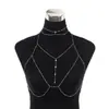 Cadena de Pecho Estilo Puro Deseo Cadena Corporal Europea y Americana Sexy Bikini Clavícula Nicho Cadena de Espalda Accesorio Collar Joyería A105