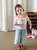 Ropa para Niños Inco Camisola para Niñas Verano Delgada Casual Dibujos Animados Ropa para Niños Clase A Sin Mangas Top para Bebé