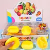 Bloque de construcción popular transfronterizo, barra de aceite de arcilla, juguete squishy para alivio del estrés, juguete squishy realista de frutas y verduras para desahogarse, venta al por mayor