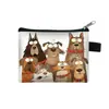 2025 Nova Bolsa de Moedas de Cachorro Fofo Bolsa para Cartão de Recompensa de Estudante Bolsa para Chaves Bolsa de Armazenamento de Moedas