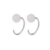 Nuevos aretes colgantes de jade Hetian, estilo antiguo elegante, con perlas, estilo simple elegante, jade blanco, aretes de frijol rojo