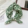 68 Algodón y Lino Estilo Coreano Pañuelo Cuadrado Pequeño para Mujer Primavera y Otoño Versátil Suave Transpirable Protección para el Cuello Pañuelo Fino Decorativo Pañuelo Pequeño
