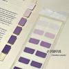 Adhesivo de índice transparente, resistente y grabable, ideal para estudiantes.