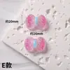 Mini Lentejuela de Azúcar Dibujos Animados Cereza Accesorios de Resina Material para Pasador Hecho a Mano Decoraciones de Resina Pegatinas que Brillan en la Oscuridad