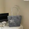 Bolso Tote Estampado de Moda para Mujer 2025 Nuevo Gran Capacidad Textura Simple Bolso de Hombro Bolso Casual para el Trabajo y el Viaje