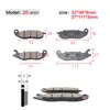 Pastillas de Freno para Motocicleta Zapatas para Vehículos Eléctricos Pastillas de Fricción para Bicicleta Accesorios para Locomotoras Pastillas de Freno Pastillas de Freno de Disco para Ciclomotor
