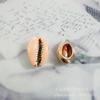 Acessórios de Joias Cruzados Fundo Dourado UV Gota de Óleo Beckham Concha de Phnom Penh Colorida Pulseira Colar Brincos Pingente DIY