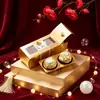 Caja de Plástico Transparente con Ventana de Azufaifo Ferriero de 2 Granos, Caja de Dulces con Loto Suizo, Regalo de Mano Chocolate