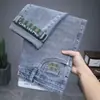 Calças Masculinas de Primavera e Outono Roupas Masculinas Calças Compridas Jeans Soltos Jeans de Barra Reta Americano Marca Tendência Jeans Novo Retrô