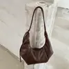 Estilo Simple Gran Capacidad Bolsa de Empanada para Mujer 2026 Nuevo Bolso Cruzado de Hombro Único para el Trabajo Cuero Suave Moda Casual Bolso de Axila
