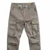 Calças Tooling Calças Masculinas Estilo Coreano Straight Loose Trabalhadores Casual Verão Simples Multi-bolso Masculino Calças de Proteção ao Trabalho