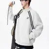 Moletom com capuz bordado pesado novo versátil popular estilo japonês simples cardigã de primavera e outono jaqueta casual masculina moderna