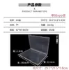 Caja Vacía Transparente Cuadrada para Mascarilla Caja de Almacenamiento de Tapones para los Oídos de Plástico Caja Antipolvo Juego de Caja de Exhibición de Muestras de Herramientas