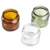 Tazas para Velas Aromáticas al por Mayor, Portavelas con Tapón de Madera, Frascos de Vidrio, Portavelas Aromáticas Sencillos, Botellas de Vidrio con Boca de Seda