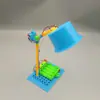 Jmxtd 130163236 Lámpara de Mesa Pequeña de Bloques de Construcción, Solo para Referencia en el Aula