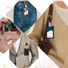 Comércio Exterior Mais Vendido Porta-Crachá Retrátil Porta-Cartão de Crachá de Trabalho UV Estampa de Leopardo Cordão de Identificação Clipe de Crachá Giratório Venda por Atacado