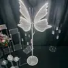 Nuevos Accesorios para Bodas Luces de Mariposa Luminosas Alas Guía de Camino Escenario T Decoración de Salón de Bodas Adornos Colgantes del Techo Arreglo