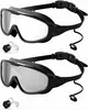 Gafas de Natación para Adultos con Tapones Integrados, Montura Grande, Antiempañantes, Alta Definición, Unisex, Stock de Fabricante, Campo de Visión Amplio, Fábrica de Gafas de Natación