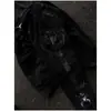 Moletom com Capuz e Zíper Estilo Punk Impressão Gótica Casual Dark Streetwear Retro Europeu e Americano Y2K