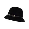 Chapéu de Lã Feminino para Outono e Inverno, Chapéu de Aba Curta com Topo Arredondado, Chapéu Estilo Britânico, Chapéu Versátil Estilo Francês para Mulheres