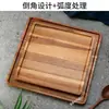Venta al por mayor del fabricante Ceremonia del té Kung Fu japonés Bandeja de té de madera Accesorios para fotografía Bandeja de madera Bandeja de madera para snacks de frutas Madera maciza