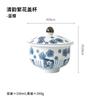 Taza Cubierta Nishida Muyu Floral Pintada a Mano de Pie Alto Taza de Juego de Té de Cerámica Japonesa con Tapa Taza de Té de Cerámica Pintada a Mano