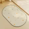 Alfombrilla Absorbente para Piso de Tierra de Diatomeas para Baño, Alfombra Impresa Antideslizante para Entrada de Baño, Felpudo para Entrada, Alfombrilla Antideslizante para Baño