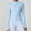 Chamarra Deportiva Acanalada Lulu Asequible Alternativa para Mujer, Exterior Ajustada de Alta Elasticidad Corte Delgado para Tenis Yoga Fitness