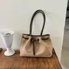 Bolso Tote Vintage Nuevo Transfronterizo 2026, Bolso de Mano de Gran Capacidad para Mujer, Bolso de Hombro Sencillo para el Trabajo, Cesta de Compras