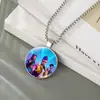Accesorios de Collar K-Pop de Grupo de Chicas Cazadoras de Brujas Más Vendidos Transfronterizos Collar con Colgante de Piedra del Tiempo Collar de Piedra Preciosa Fábrica al por Mayor