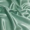 Tecido de Cetim Cristal Verde, 100% Poliéster, Brilhante e com Caimento, Tecido de Designer para Forro de Vestido Sedoso
