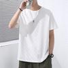 [Refrescante para todo] Camiseta a prueba de tres salpicaduras tejido de tecnología negra tela de doble cara transpirable seca fácil de lavar suave y lisa