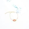 Pulsera de Encaje de Flores Secas y Flores Naturales Transfronteriza, Pulsera de Mariposa, Pulsera de Aleación, Pulsera de Cadena Metálica, Gema del Tiempo, Regalo para Novia para Mujeres