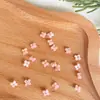 DIY resina flor pequeña crema cruz pequeña osmanthus enrollado cuerda de mano terminada accesorios de cuerda para collar colgante 6mm
