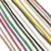 2024 Nuevo Color Dorado Hilo Trenzado de Cuerda de 4 Hilos 5mm DIY Pulsera de Alambre Semi-Terminada Accesorios de Joyería de Cuerda de Cuero