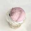 Disco Marcador de Viento Ins Transfronterizo Acrílico Decoración de Pastel Flores Feliz Cumpleaños Aniversario Día de la Madre Marcado