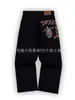 En Stock Transfronterizo Bordado Pesado Y2K Retro Americano Pantalones de Pierna Ancha Hip-Hop Street Sueltos Jeans Unisex