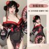 Lingerie Sexy, Sedução, Desejo Puro, Estampa Fantasma, Traje Kimono Japonês, Traseiro Transparente, Não Precisa Tirar, Traje Tentação 2183