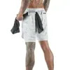 Comercio Exterior Transfronterizo Pantalones Cortos de Running para Hombre Deportes Ocio Exteriores Sueltos Multibolsillos Doble Capa Pantalones de Fitness