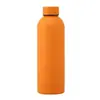 Taza aislada de acero inoxidable 304 recubierta de goma multicolor transfronteriza, botella de agua deportiva de boca pequeña para exteriores, personalizable con impresión de logotipo