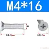 Tornillos de Cabeza Avellanada de Cruz Acero al Carbono Galvanizado Tornillos de Cabeza Plana M3M4M5M6 Fijaciones Multiespecificación Venta al por mayor en stock