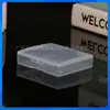 Caja de Almacenamiento de Borla de Malvavisco del Fabricante, Cinta para Doble Párpado, Caja de Almacenamiento para Empaque de Joyería, Caja Transparente de Plástico PP para Borla