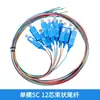 Cabo de fibra óptica patch cord SC/FC de 12 fibras agrupadas monomodo multimodo Gigabit om3 LC 10 Gigabit de qualidade telecom quadrada-redonda ST