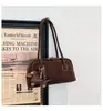 Bolsa de Bowling Fosca de Design Nicho Estilo Coreano para Mulheres, Nova Bolsa de Ombro Retro, Bolsa de Ombro para o Dia a Dia